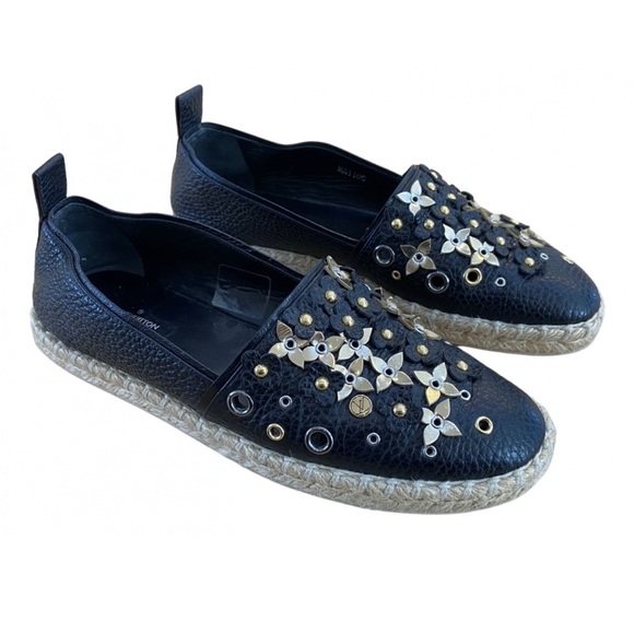 Louis Vuitton black espadrilles size 37EU - Picture 1 of 6